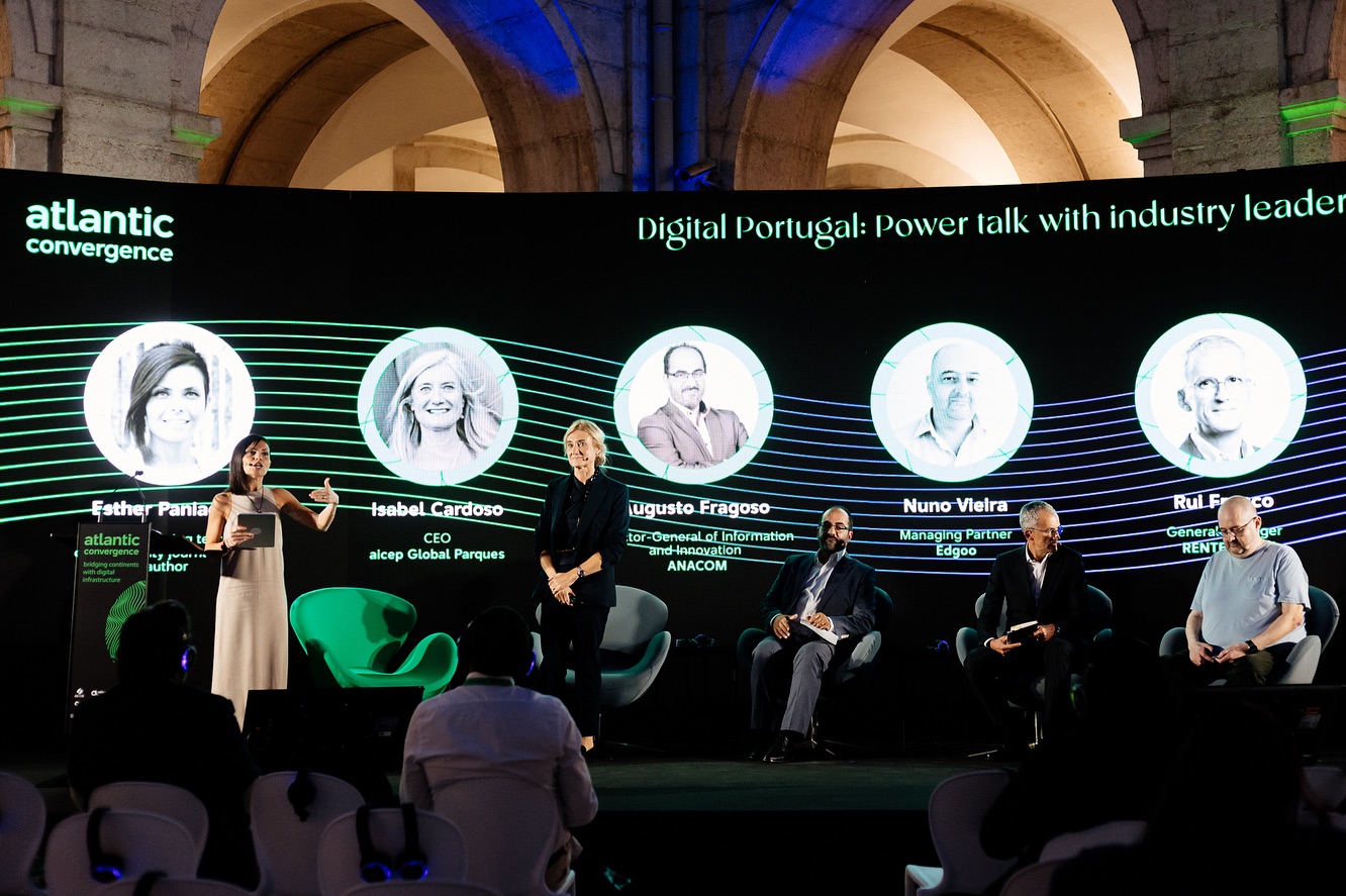 A panel discussion on stage at Atlantic Convergence event